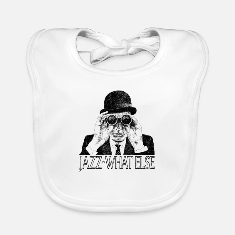 Jazz - Bavoir bio Bébé - blanc