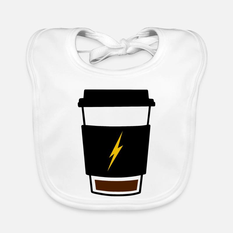 Kaffee mit niedrigem Batteriestand Baby Bio-Lätzchen