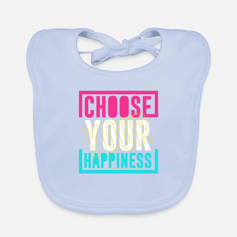Choose happiness Organic Baby Bibs