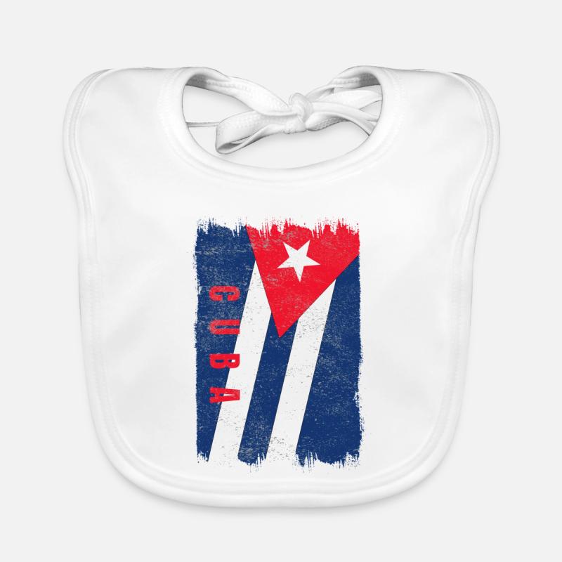 Drapeau de Cuba Bavoir bio Bébé