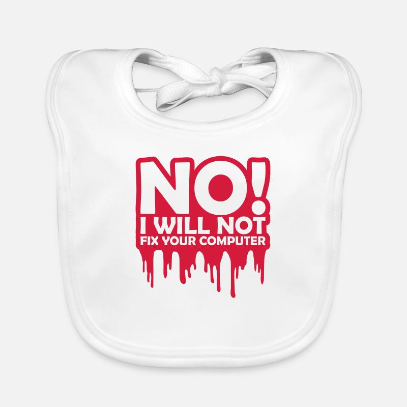 not fix your computer Organic Baby Bibs