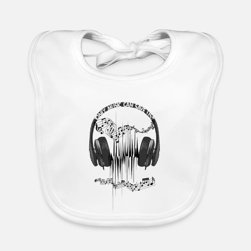 Bow Helmets Musikrettungen Baby Bio-Lätzchen