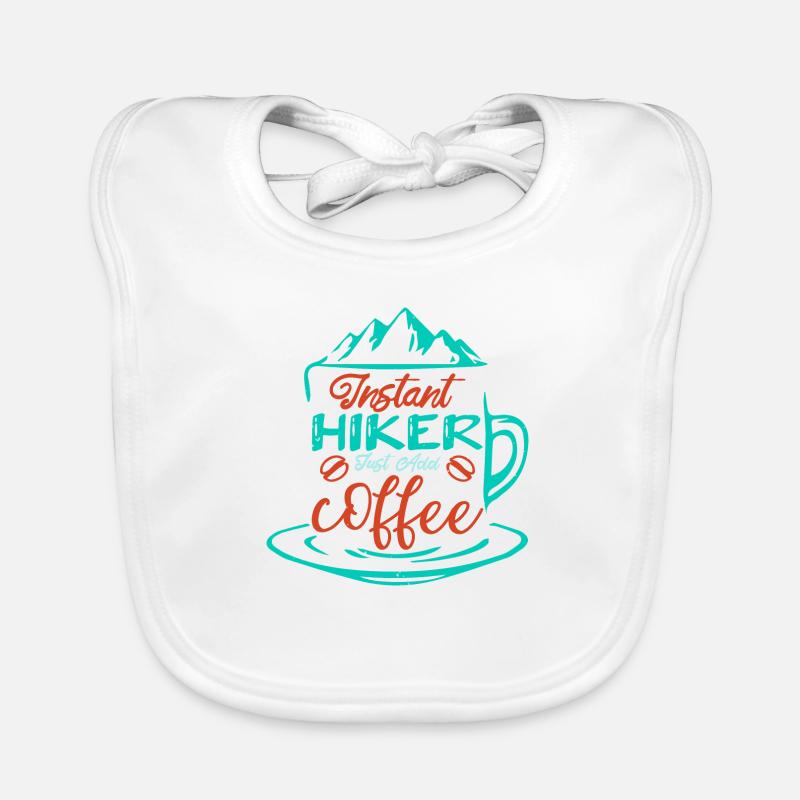 INSTANT HIKER COFFE Organic Baby Bibs