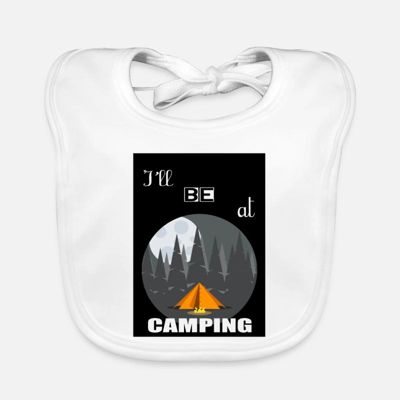 Je serai au camping Bavoir bio Bébé