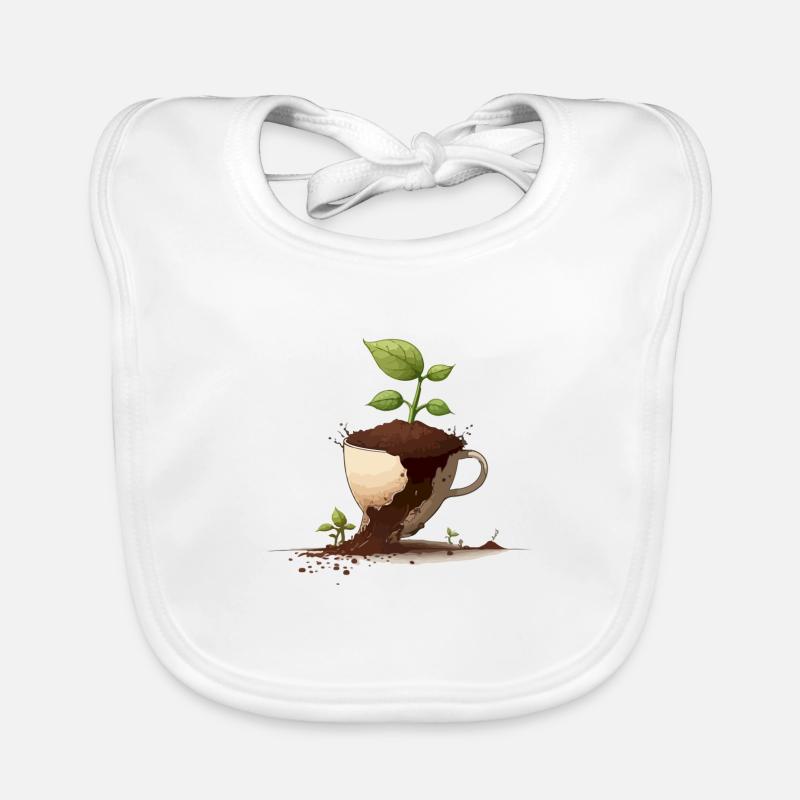 The plain cup Organic Baby Bibs