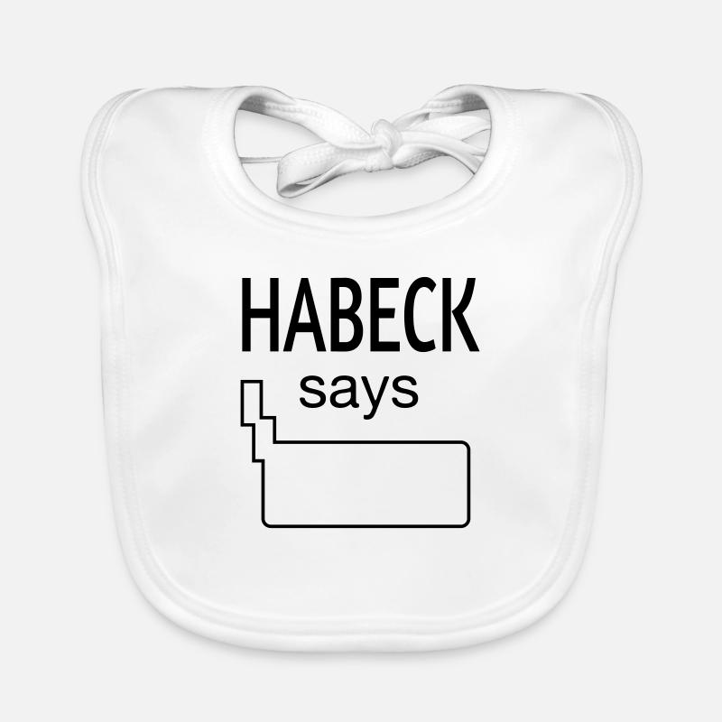 HABECK says Baby Bio-Lätzchen
