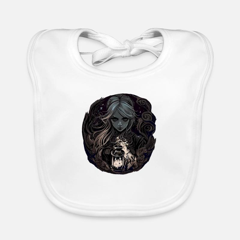 Düstere wunderschöne Hexe / Wicca Baby Bio-Lätzchen