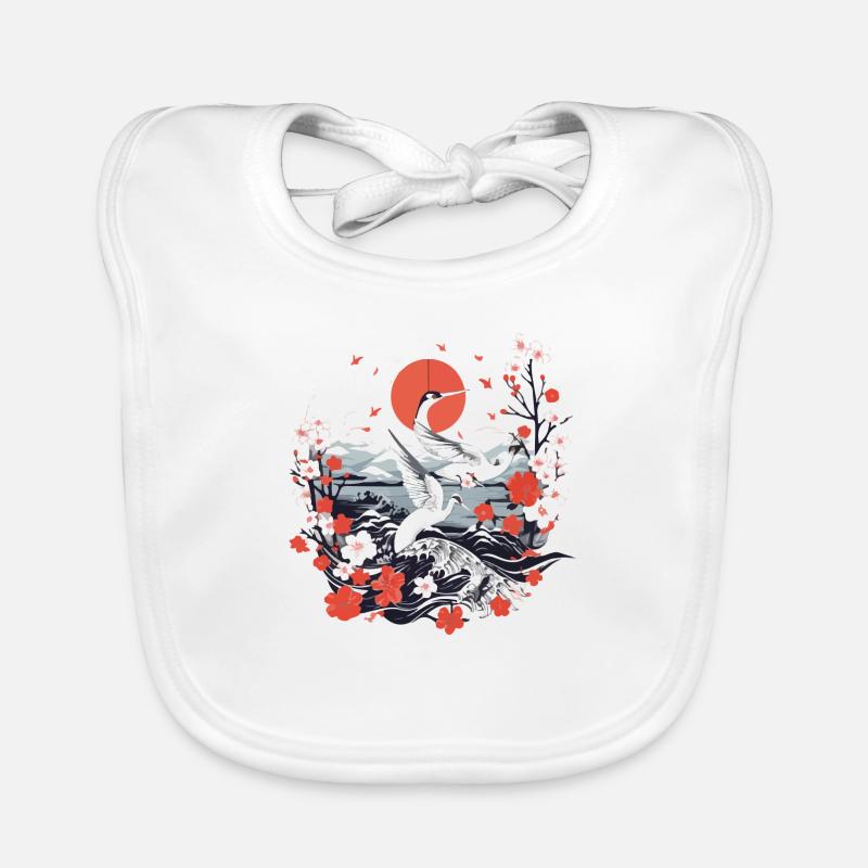 Japanese folklore Organic Baby Bibs