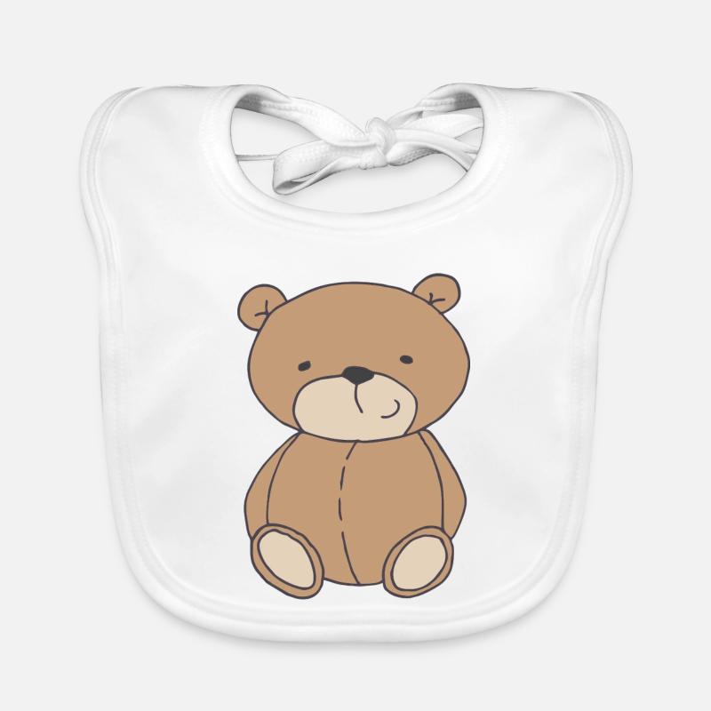 Bear Cute Organic Baby Bibs