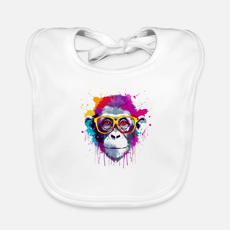 Ben le singe Bavoir bio Bébé