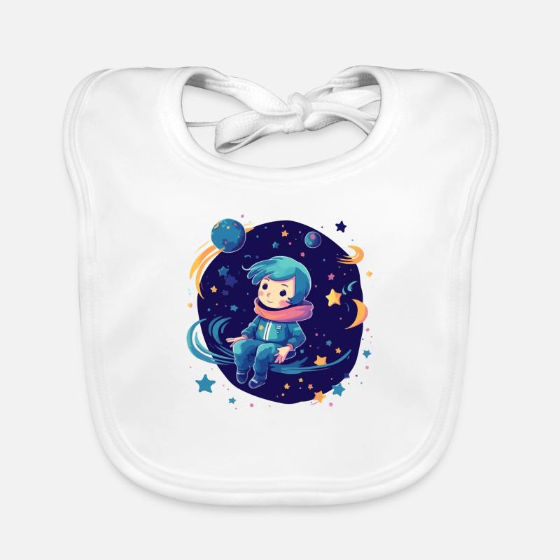 Ouna dans l'espace Bavoir bio Bébé
