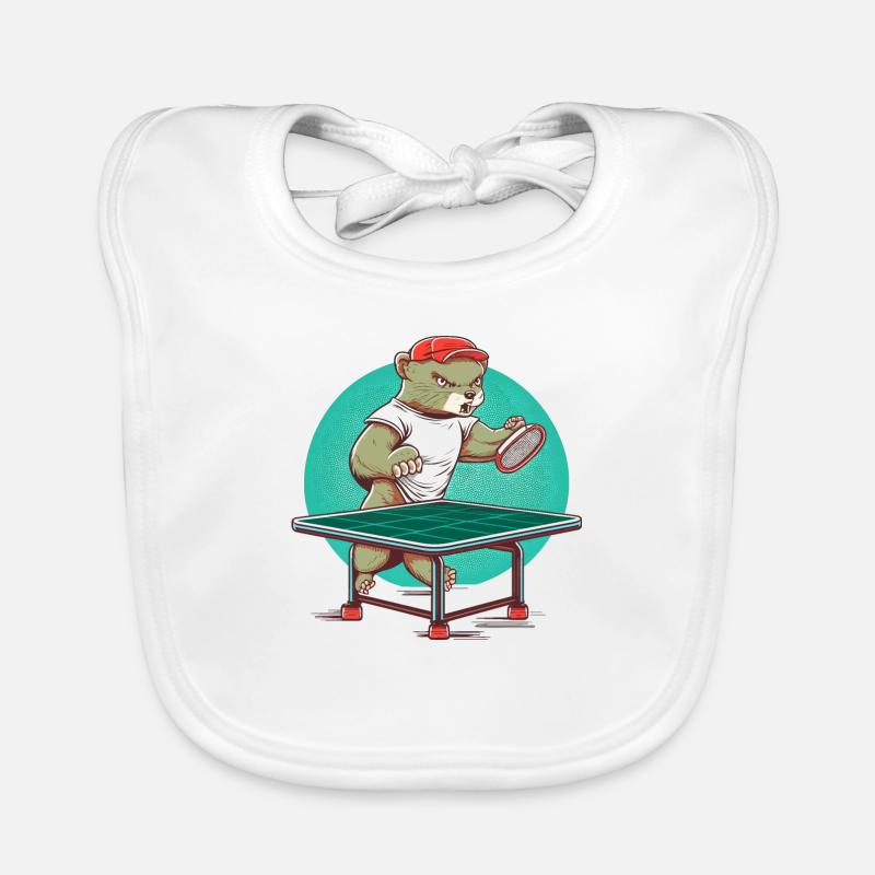 Mink Table Tennis Bavoir bio Bébé