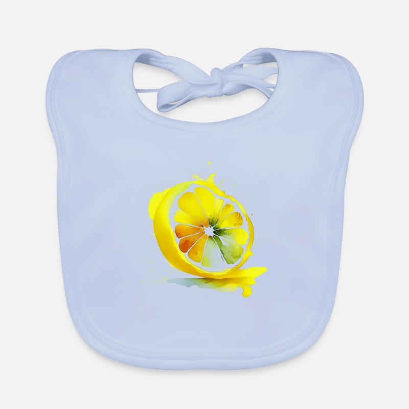 Lemon Splash Organic Baby Bibs
