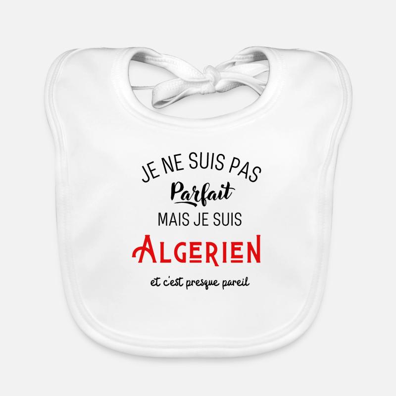 Pas parfait mais algérien - Bavoir bio Bébé - blanc