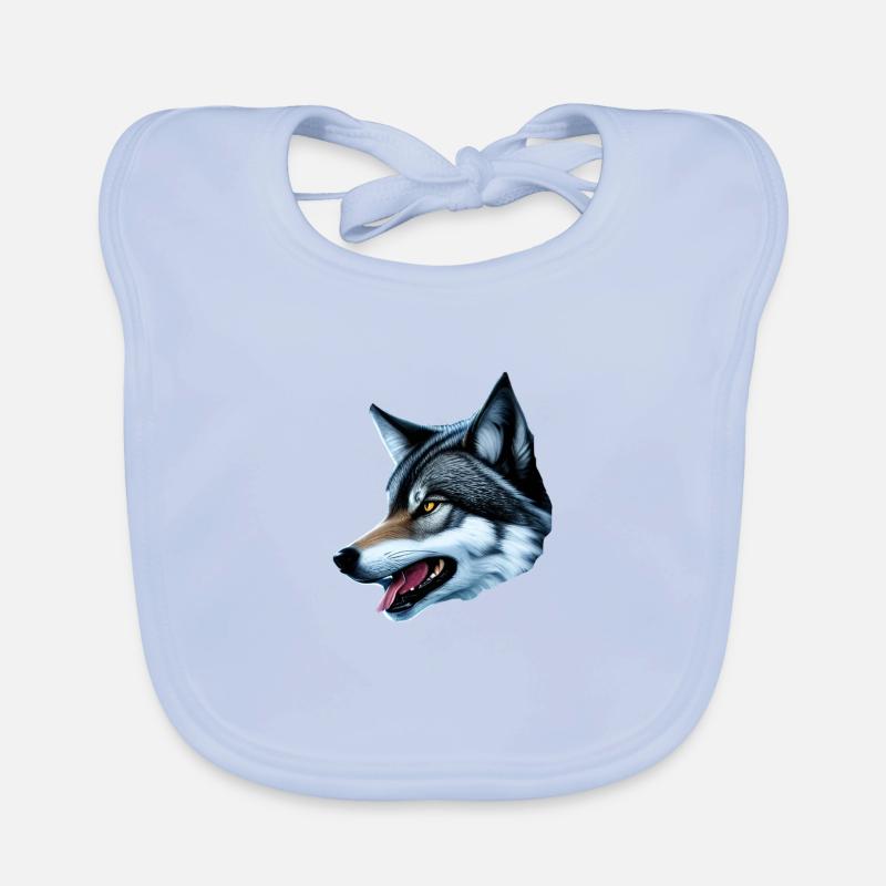 Loup Bavoir bio Bébé