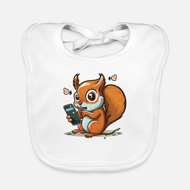 Scroll weiter, Eichhörnchen! Baby Bio-Lätzchen