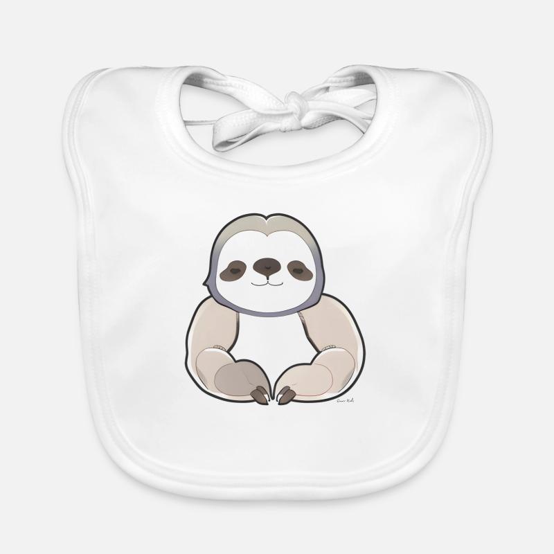 Faultier Baby Bio-Lätzchen