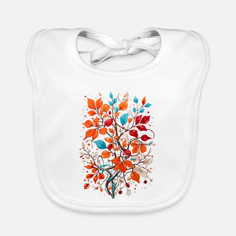 Fleurs aux noix Bavoir bio Bébé