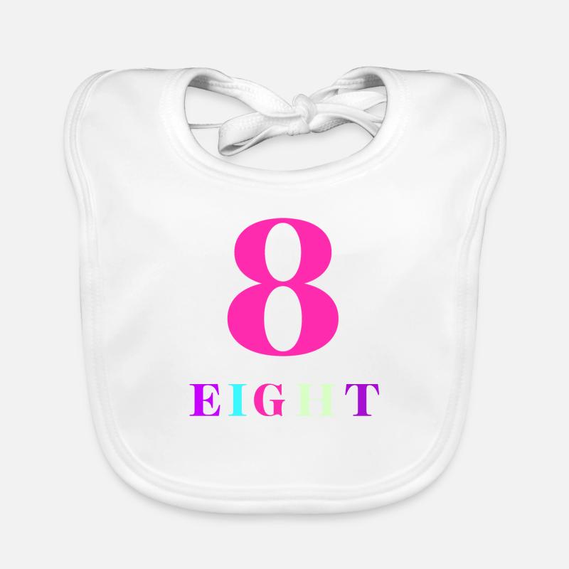 Eight-8e anniversaire Bavoir bio Bébé