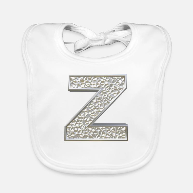 Z, letter, initial, monogram, Baby Bio-Lätzchen