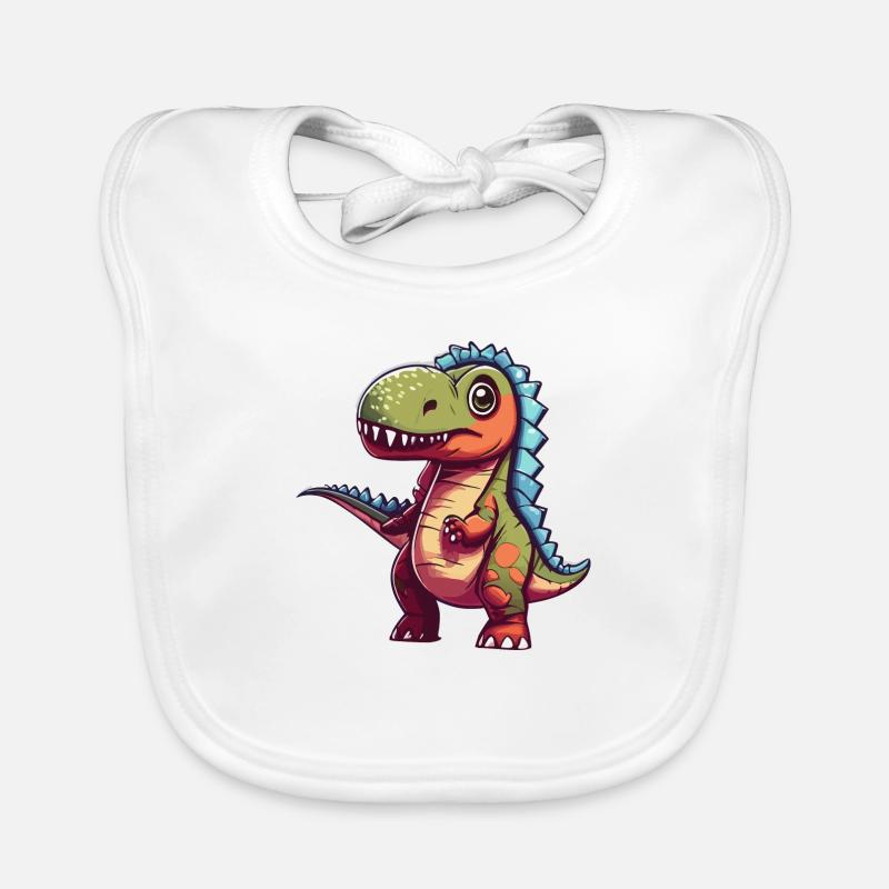 T-Rex confus Bavoir bio Bébé