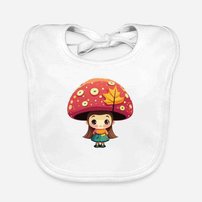 champignon Bavoir bio Bébé