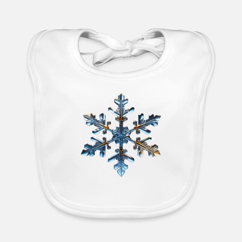 Flocon de neige Bavoir bio Bébé