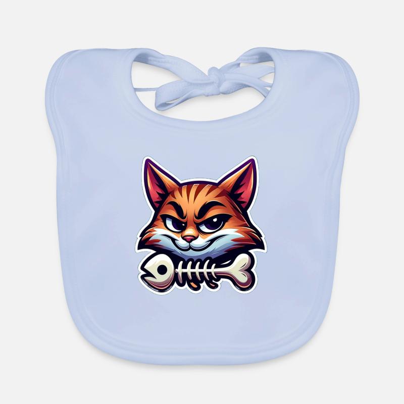COLLECTION CHATS Bavoir bio Bébé