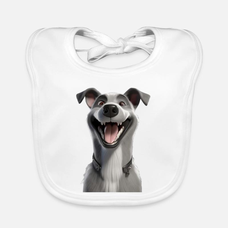 Meilleur ami chien - Bavoir bio Bébé - blanc
