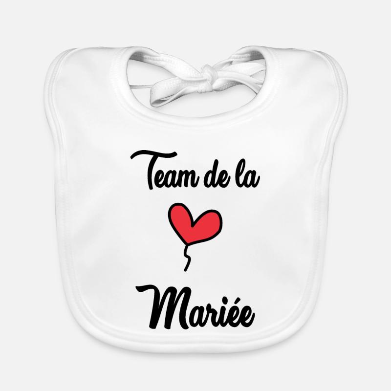 EVJF. MARIEE. TEAM. TEAM MARIEE. FUTURE MARIEE Bavoir bio Bébé