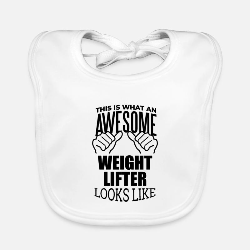 Weightlifter Organic Baby Bibs