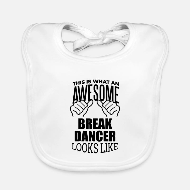 Breakdancing Organic Baby Bibs