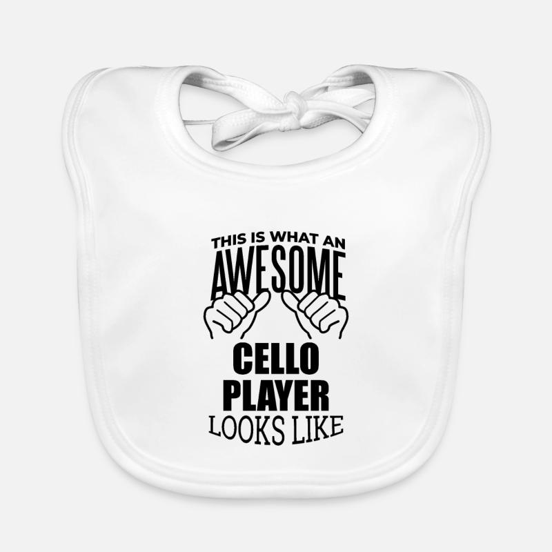 Cello - Baby Bio-Lätzchen - Weiß