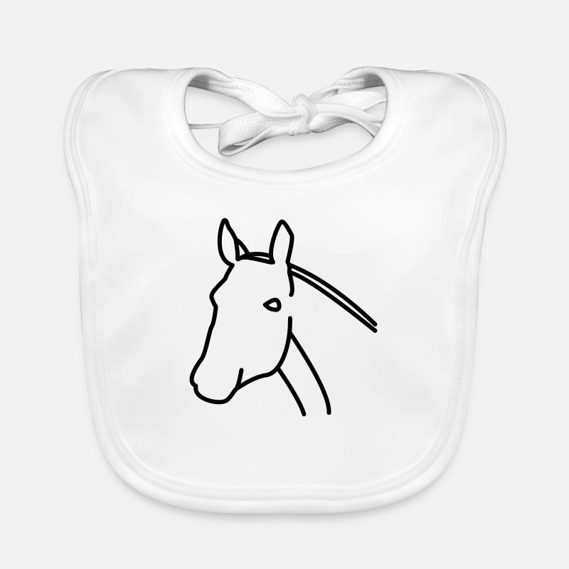 Pferd Baby Bio-Lätzchen