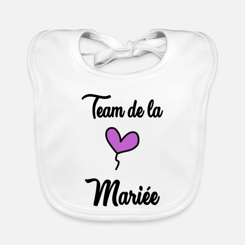 WEDDING. BRIDE-TO-BE. Bachelorette party. TEAM. TEAM MARIEE Organic Baby Bibs
