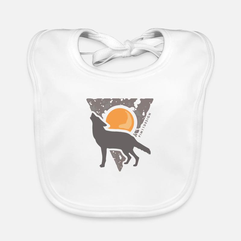 Wolf Vollmond Baby Bio-Lätzchen