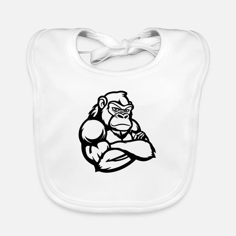 Gorilla Comic Baby Bio-Lätzchen