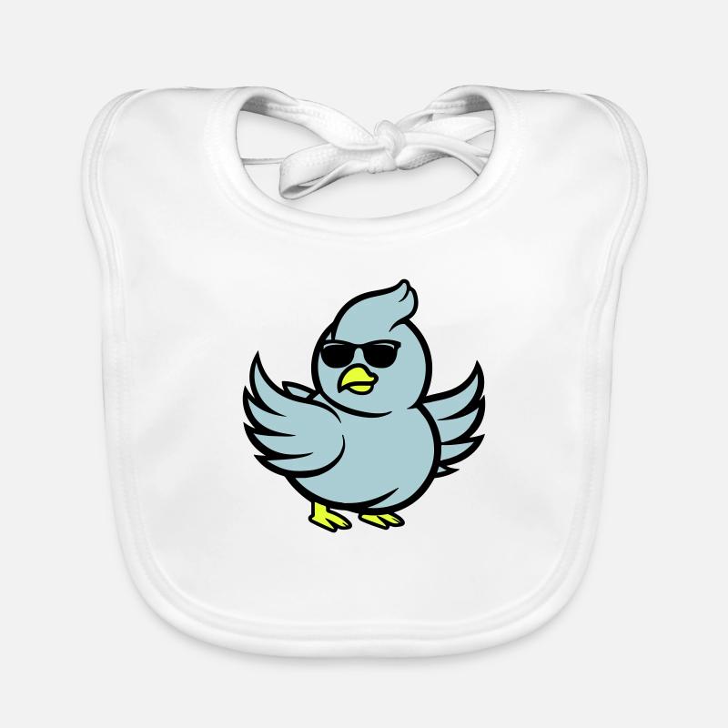 Deaf Comic Sunglasses Organic Baby Bibs