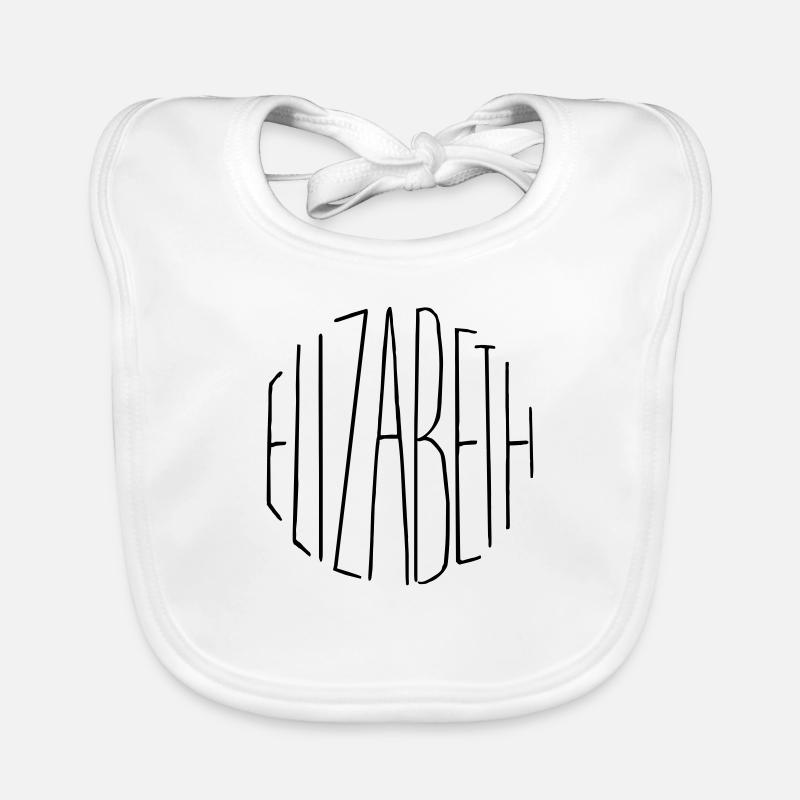 Elizabeth - Bavoir bio Bébé - blanc