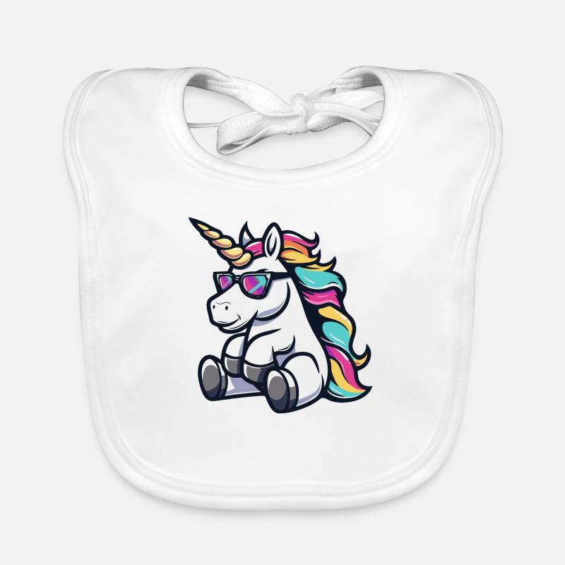 Einhorn Comic Cool Baby Bio-Lätzchen