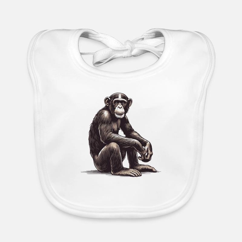 Chimpanzee Organic Baby Bibs