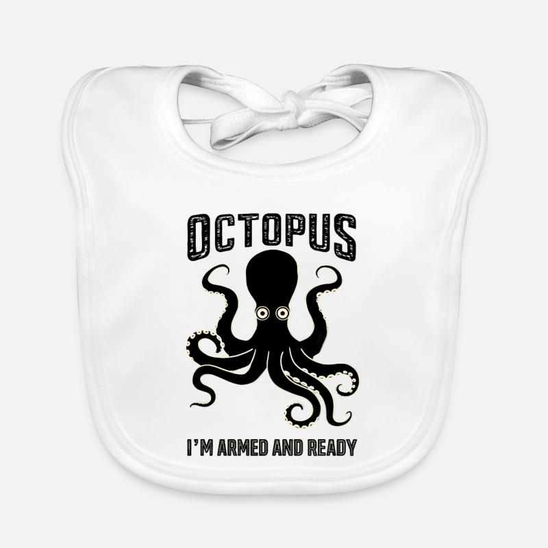 Octopus: I’m Armed and Ready Baby Bio-Lätzchen