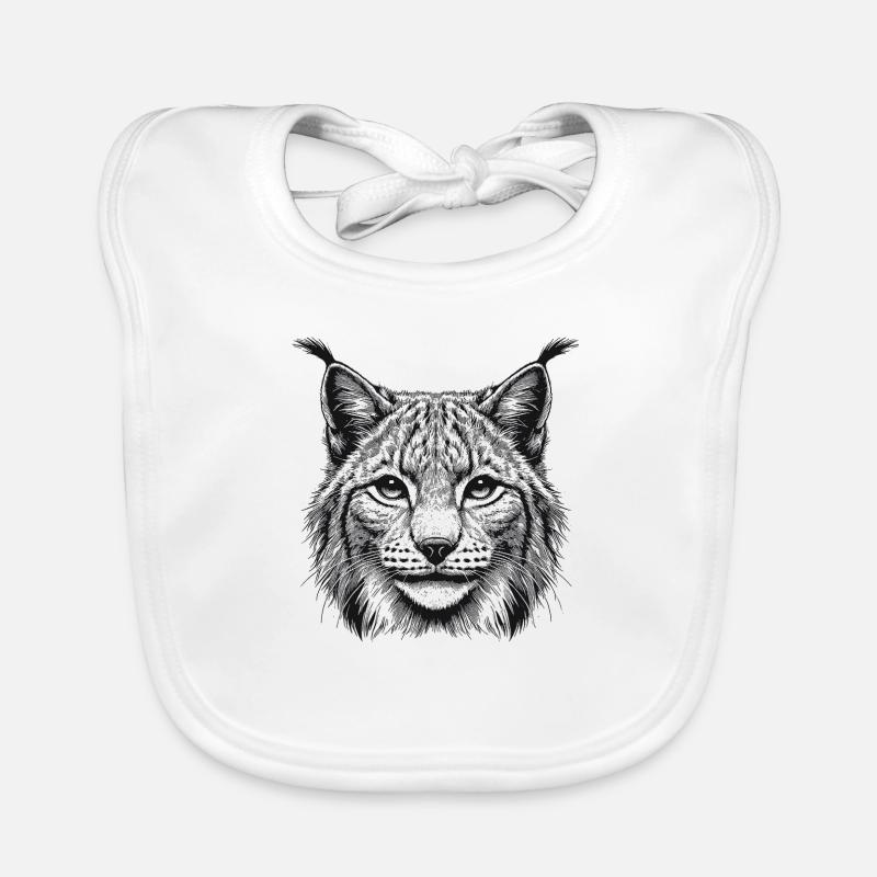 Luchs - Baby Bio-Lätzchen - Weiß