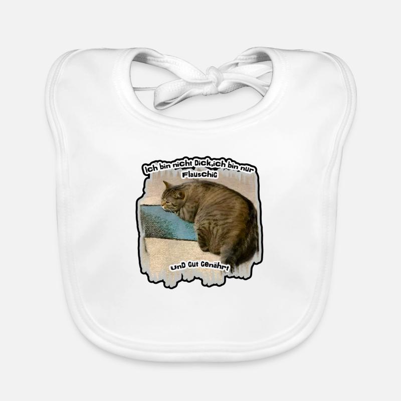 Dicke Katze Baby Bio-Lätzchen