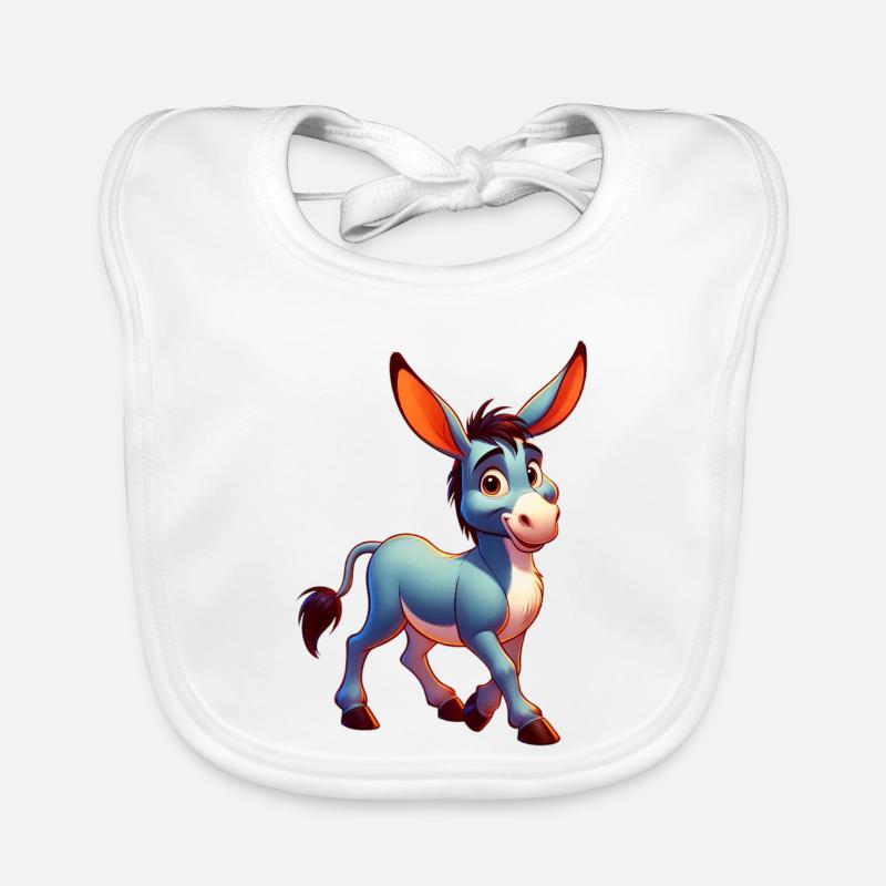 Esel-Maultier Baby Bio-Lätzchen