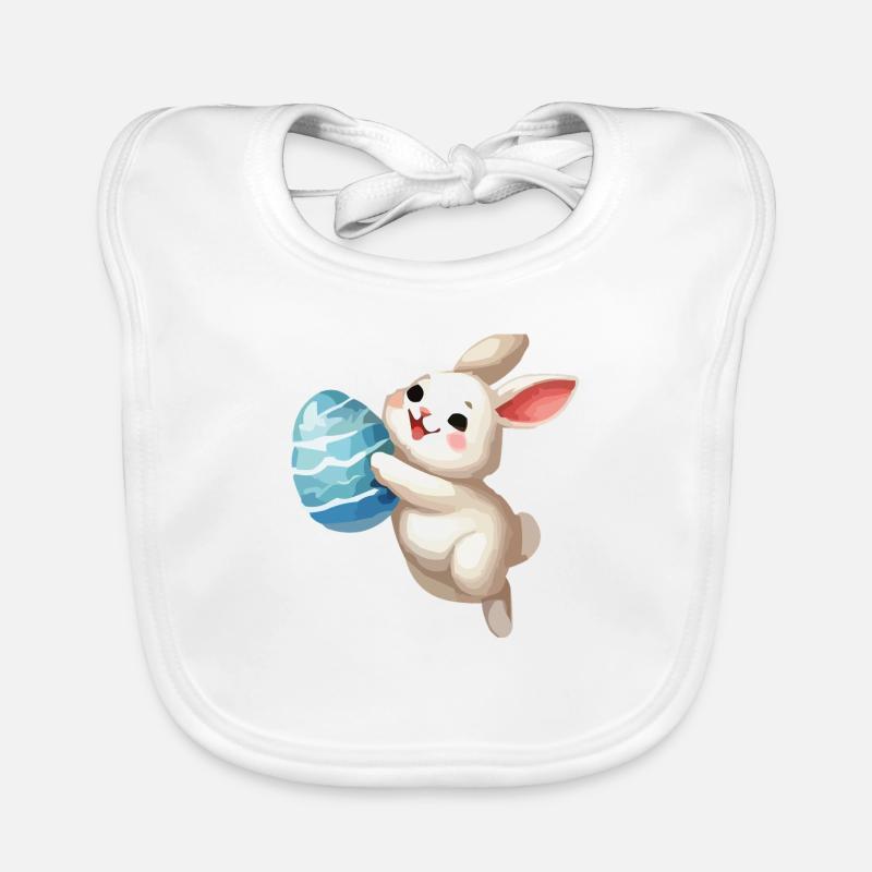bunny rabbit easter bunny Organic Baby Bibs