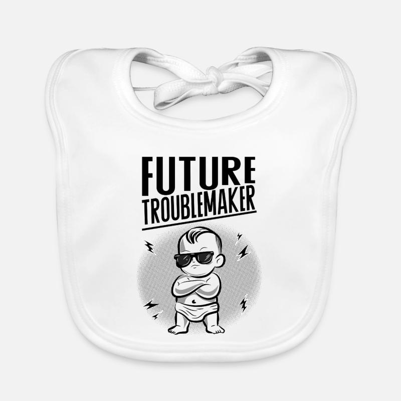 Future Troublemaker Baby Design Organic Baby Bibs