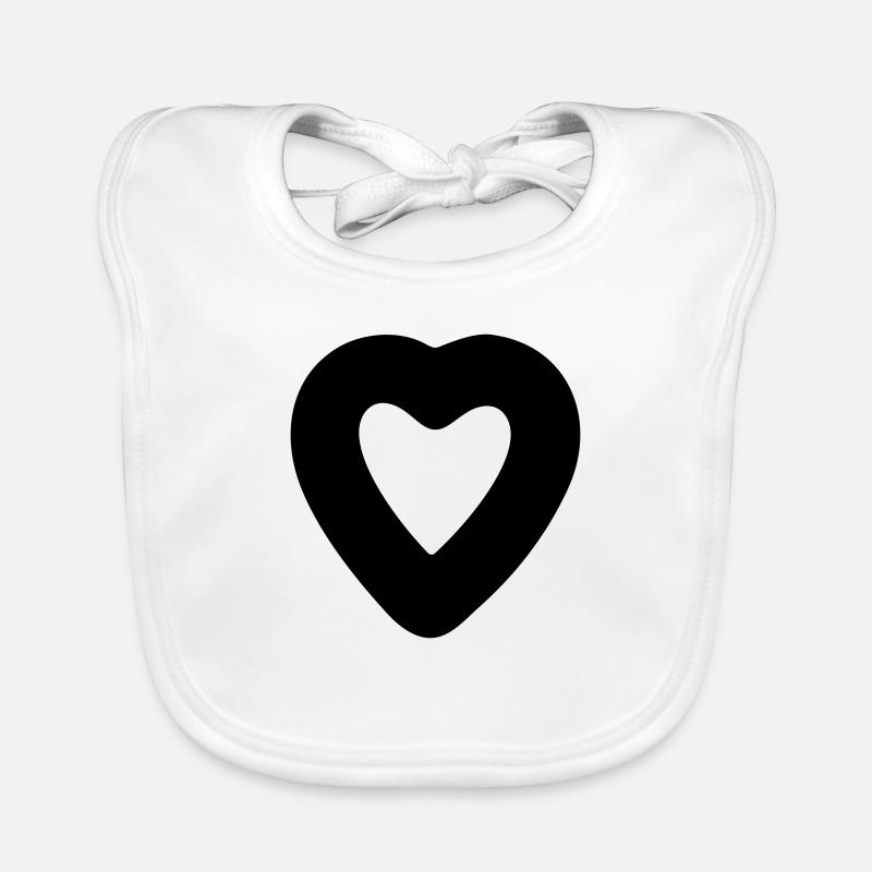 heart Organic Baby Bibs
