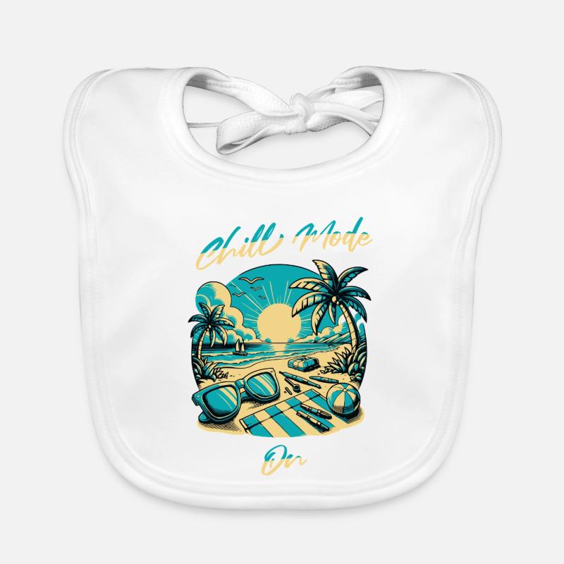 Strandsonne Chill Mode Design Baby Bio-Lätzchen