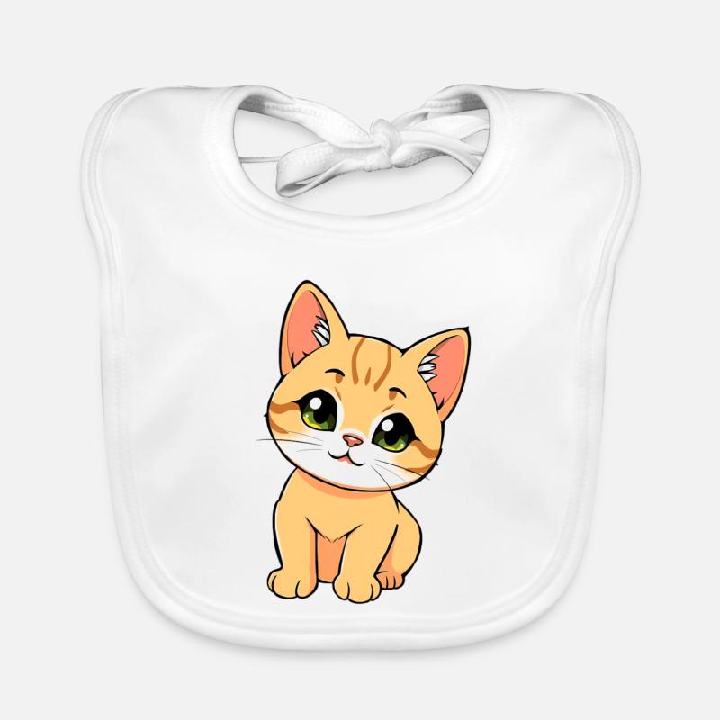Chat mignon Bavoir bio Bébé